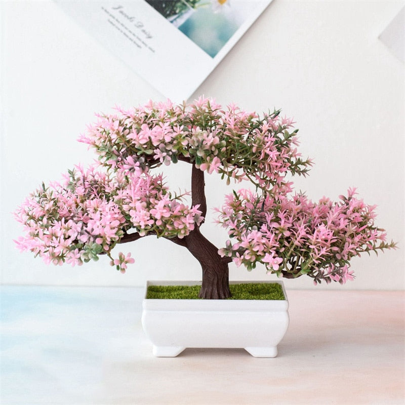 Artificial Plastic Plants Bonsai Small Tree - Innovative Decor